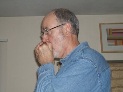 Jim on the harmonica